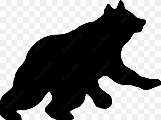grizzly bear clipart silhouette - black bear clip art