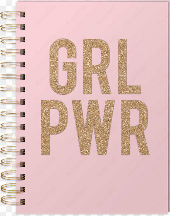 grl pwr spiral bound journal - grl pwr png