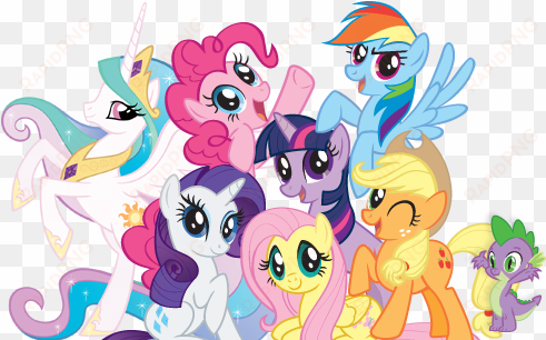 group shot - my little pony transparent background