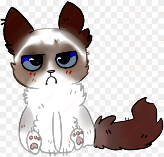 grumpy cat clipart - drawing