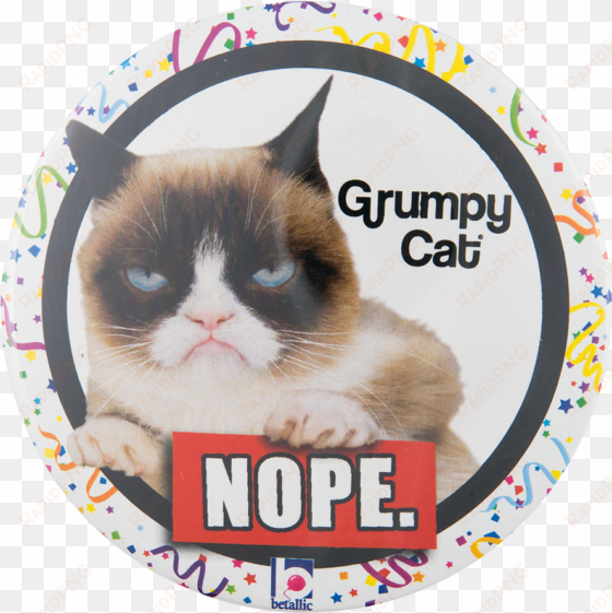 grumpy cat social lubricators button museum - grumpy cat better with age balloon