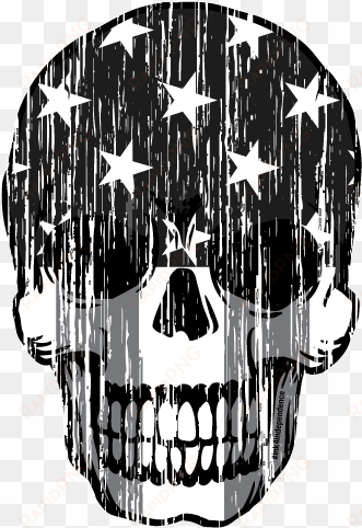 grunge skull png clipart library stock - decal