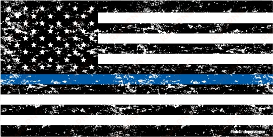 grunge thin blue line american flag