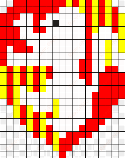 gryffindor crest perler bead pattern / bead sprite - gryffindor perler beads