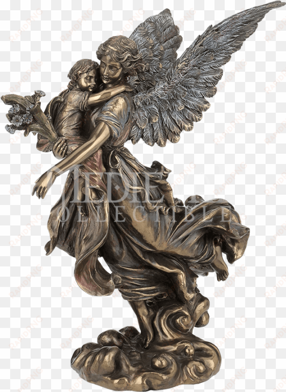 guardian angel carrying a child - ws-176 Статуэтка 'ангел-хранитель'