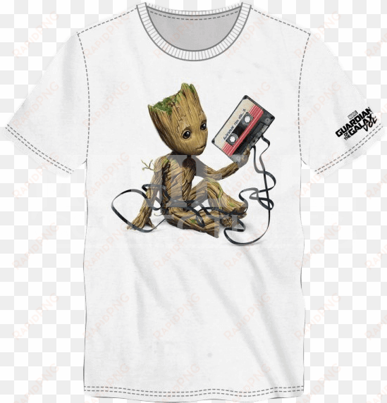 guardians of the galaxy baby groot mixtape tee - officially licensed original inc. officially licensed