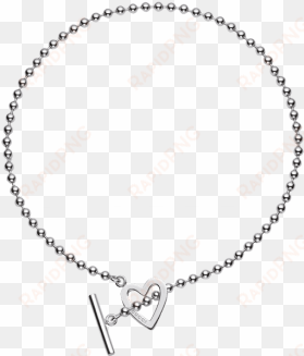 gucci toggle heart silver necklace - dyrberg/kern