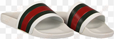 gucci white rubber slide sandals - transparent gucci flip flops png