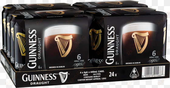 guinness draught cans 440ml 24 case - guinness draught can case