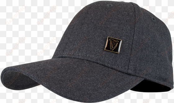 guinness grey baseball cap with enamel harp pin - baseball cap