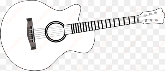 guitar black and white acoustic clipart clipartfest - white guitar clipart