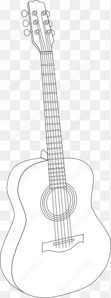 guitar clip art - acoustic guitar drawing png