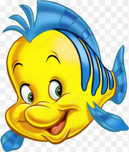 Guppy Flounder - Pez De La Sirenita transparent png image