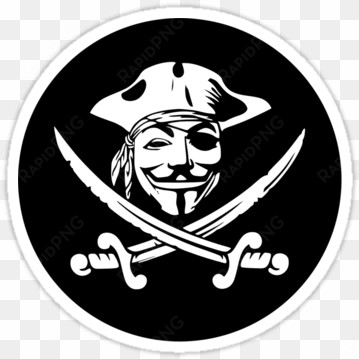 guy fawkes sticker - hacker sticker