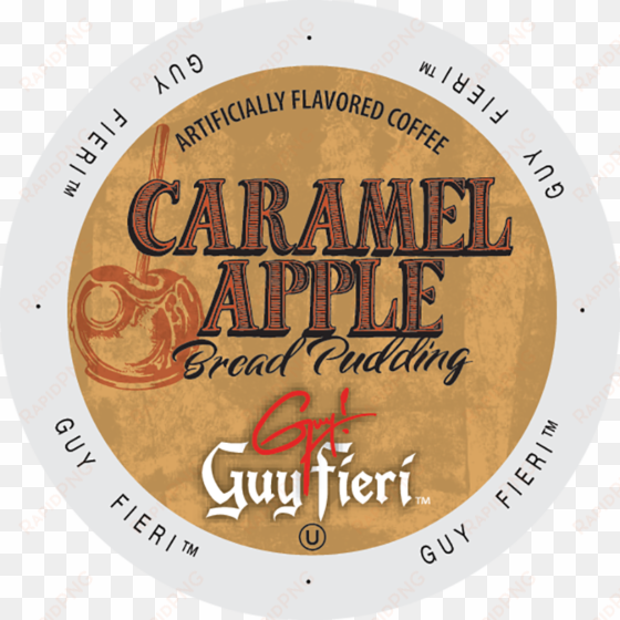 guy fieri caramel apple flavored coffee, k-cup - guy fieri caramel apple bread pudding coffee