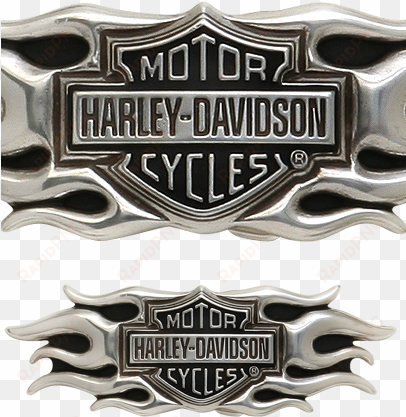 H D Flame Buckle - Harley Davidson Flame Belt Buckle, Vintage transparent png image