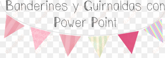 hacer banderines o guirnaldas con power point - cosas para decorar power point