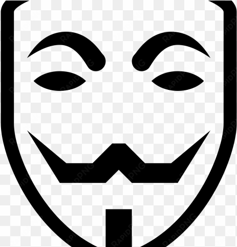 hacker clipart guy fawkes mask - anonymous mask icon png