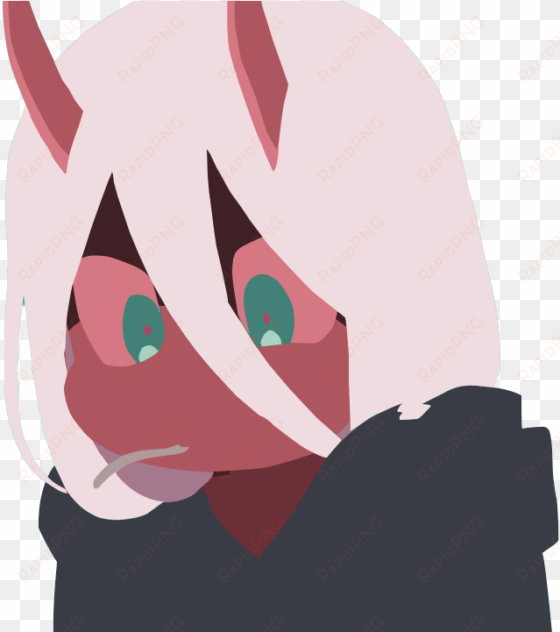 had a user ask me to make these transparent, so i decided - darling in the franxx zero two monster