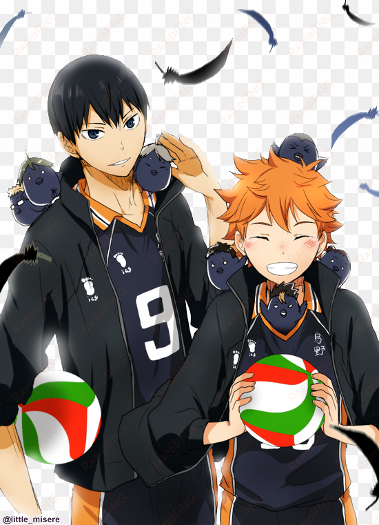 “haikyuu ” hinata shoyo second generation little giant - kageyama tobio and hinata shoyo