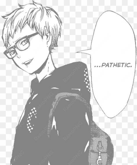 haikyuu, manga, and tsukishima kei image - tsukishima kei manga