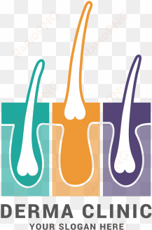 hair care dermatology logo icon medical diagnostics - skin clinic symbols