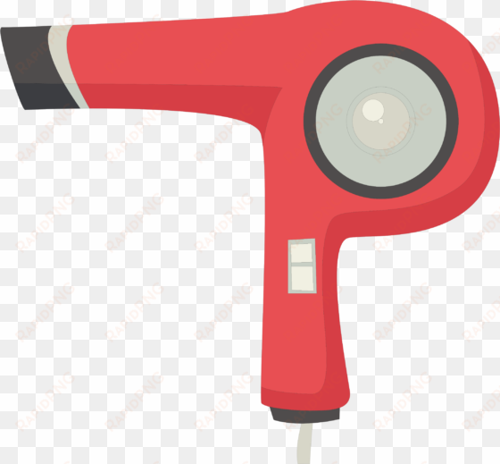 hair dryer clip art png png black and white stock - hair dryer animasi