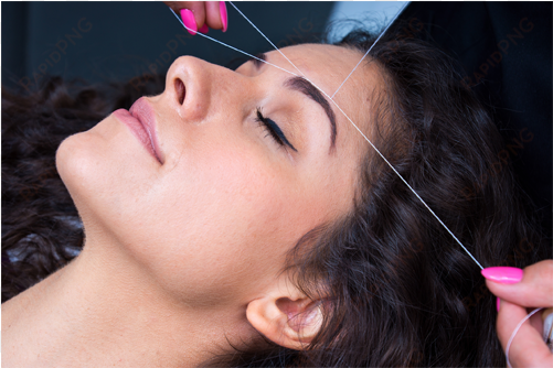hair threading is an increasingly popular method of - eyebrow threading