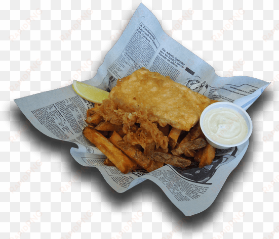 halibut and chips - hooky's fish and chips