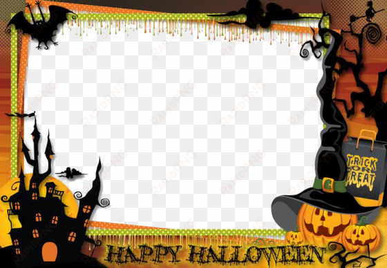 halloween border for microsoft word - cadre halloween png