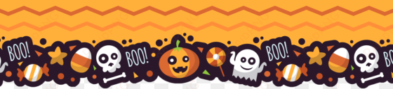 halloween border top rev - halloween border png