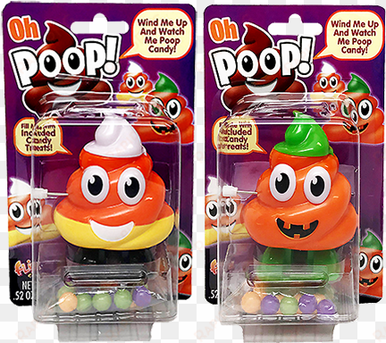 halloween candy dispenser - flix candy oh poop! candy, fruit lollipops - 0.52 oz