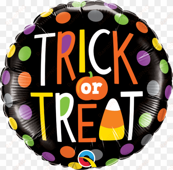 Halloween Candy Pack - Burton & Burton Hal Trick Or Treat Dots Foil Balloon transparent png image