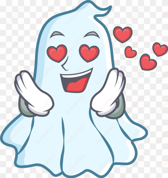 halloween fond d'écran entitled cute ghost in l'amour - cute ghost cartoon