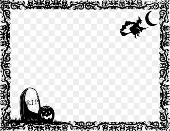 halloween frame clipart - red bandana border clip art