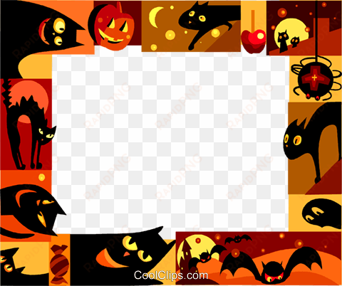 halloween frame royalty free vector clip art illustration - alt attribute