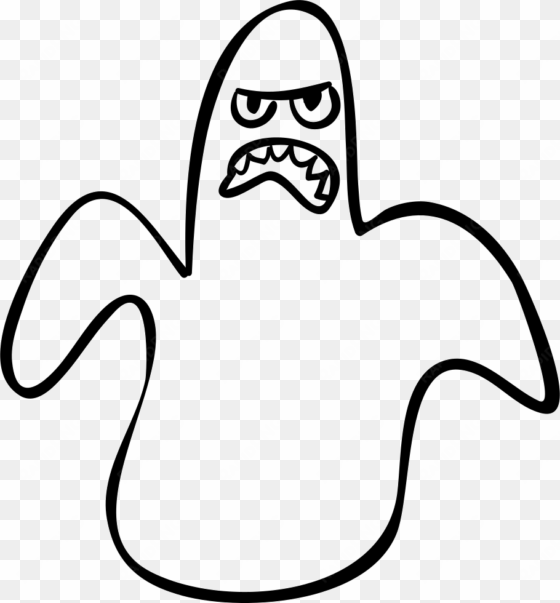 halloween ghost outline scary shape comments - scary ghost outline