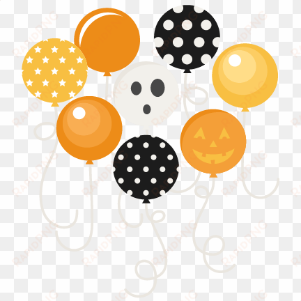 Halloween Party Balloons Svg Scrapbook Files Svg Cutting - Halloween Balloons With Transparent Background transparent png image