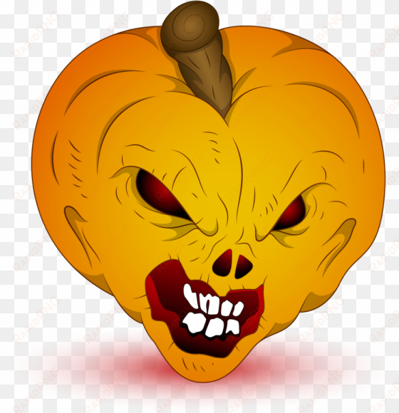 halloween transparent evil pumpkin - transparent halloween