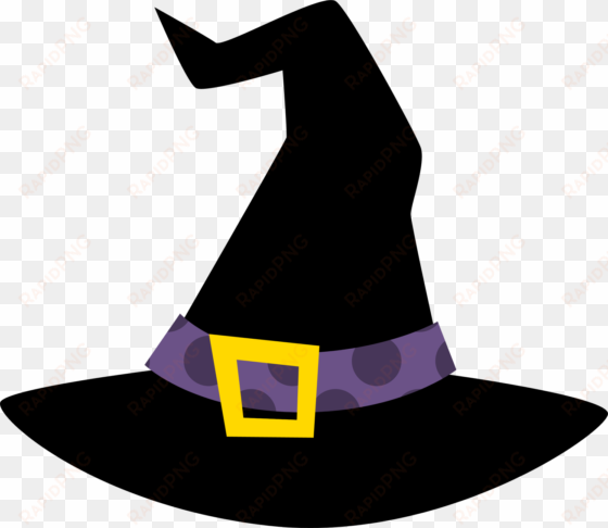 halloween witch hat clipart png black and white stock - halloween witch hat clipart