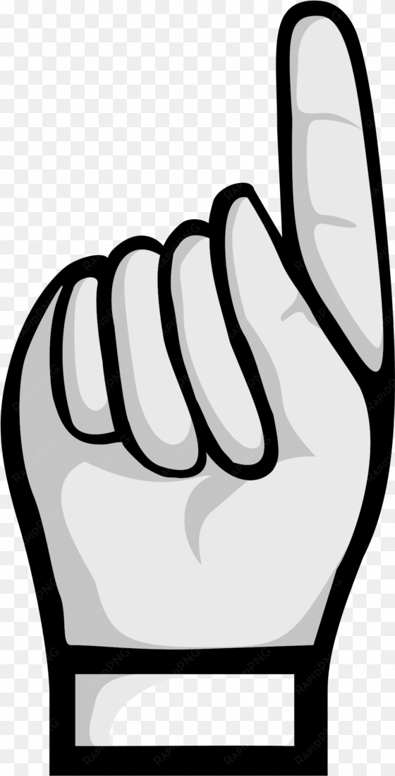 hand clipart muscular - hand pointing up clipart