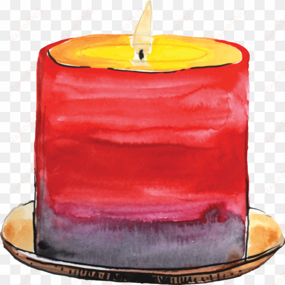 hand drawn a lit candle transparent cartoon - portable network graphics