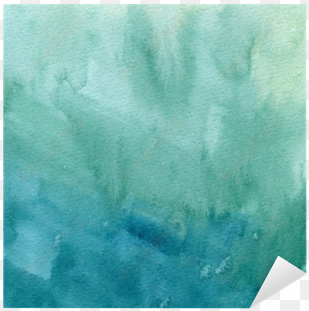 hand drawn turquoise blue, green watercolor abstract - watercolor paint