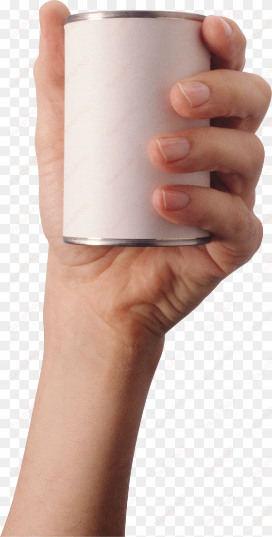 Hand Holding Food Can - Hand Holding Can Png transparent png image