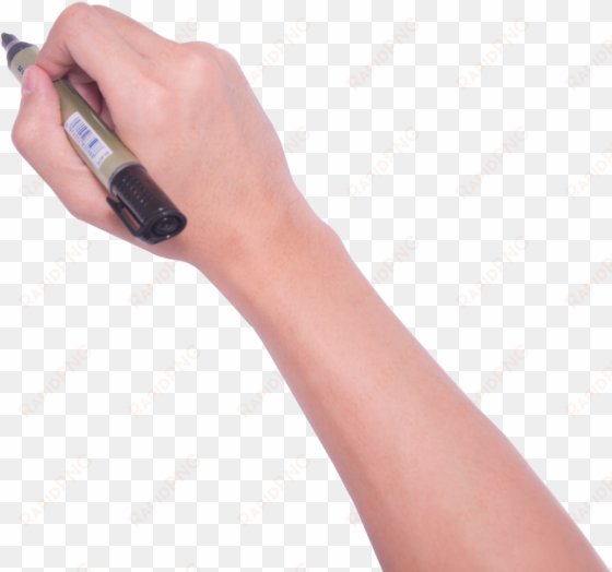 hand holding marker - hand with pen png