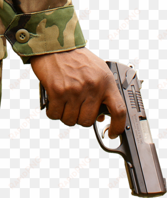 hand holding shotgun png clip art black and white - hand on gun png