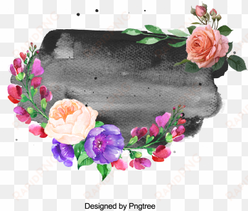 hand-painted flower splash and ink frame, flower, wreath, - kaisercraft paper pack 12"x12" 12/pkg-cottage rose