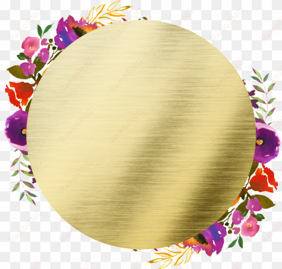 hand painted round frame back png transparent - portable network graphics