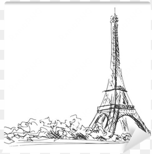 hand sketch of the eiffel tower - eiffel tower