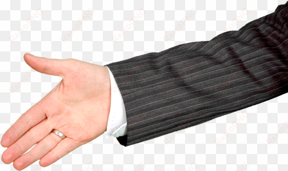 hand the hand welcome gesture - arm in suit png